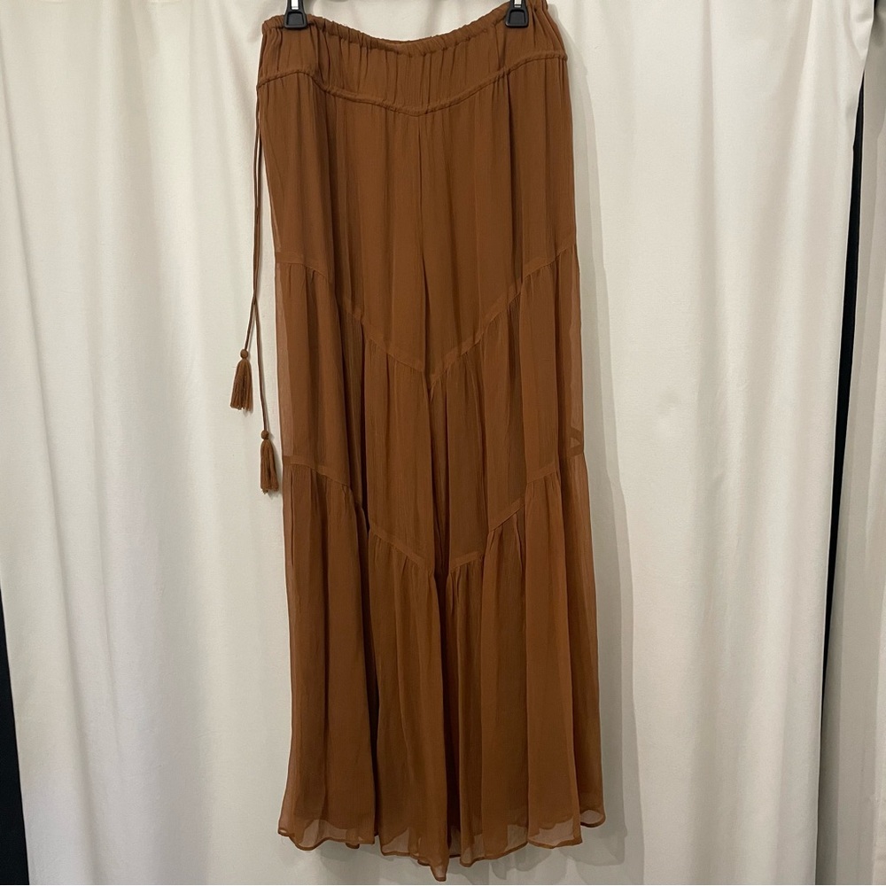 Anthroplogie Elevenses Tiered Wide Leg Pants - XS